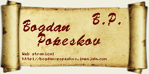 Bogdan Popeskov vizit kartica